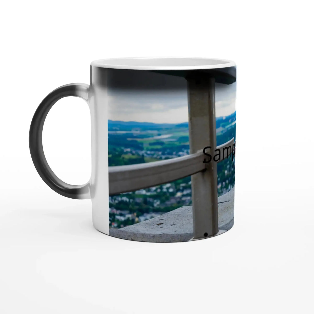 Personalisierbare Fototasse mit Schriftzug – Magische Farbwechsel Tasse – personalisierbare Keramiktasse mit individuellem Motiv