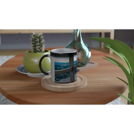 Personalisierbare Fototasse mit Schriftzug – Magische Farbwechsel Tasse – individuell gestaltbare Tasse mit Foto oder Spruch