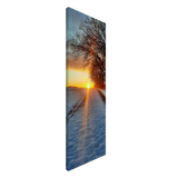Dekoration mit Charakter. Abendrot Vor Einer Malerischen Landschaft – Hochwertiger Leinwanddruck: für stilvolle Raumgestaltung. Schlicht, elegant und wirkungsvoll.