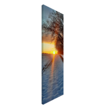 Dekoration mit Charakter. Abendrot Vor Einer Malerischen Landschaft – Hochwertiger Leinwanddruck: zeitlos und harmonisch. Schlicht, elegant und wirkungsvoll.