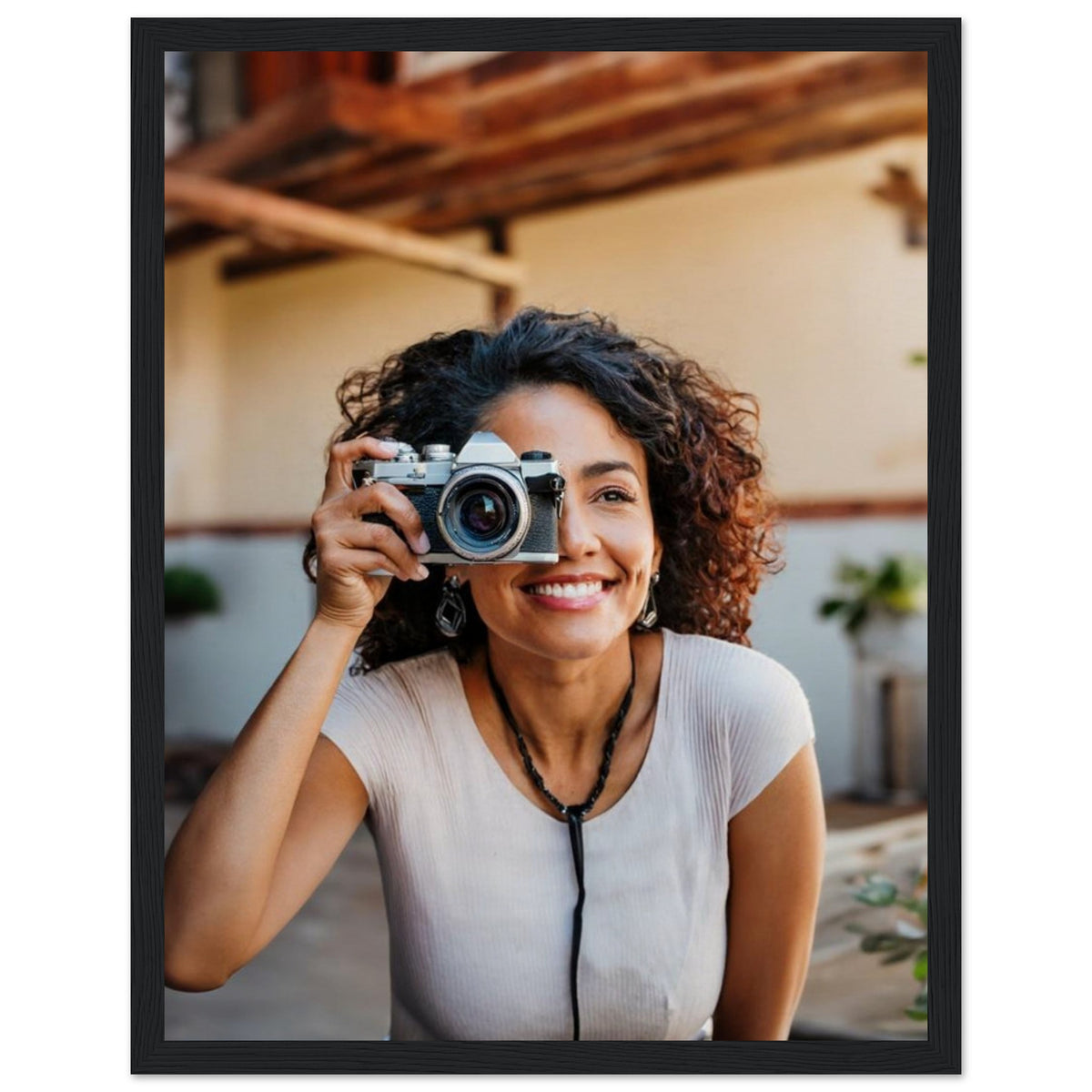 Museum-Quality Matte Paper Wooden Framed Poster – Fotoposter mit detailreichem Druckmotiv