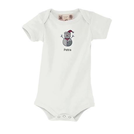 BioCot Baby-Strampler – 100 % Bio-Baumwolle Baby-Body mit kurzen Ärmeln – persönlich gestaltbares Geschenk mit individuellem Design