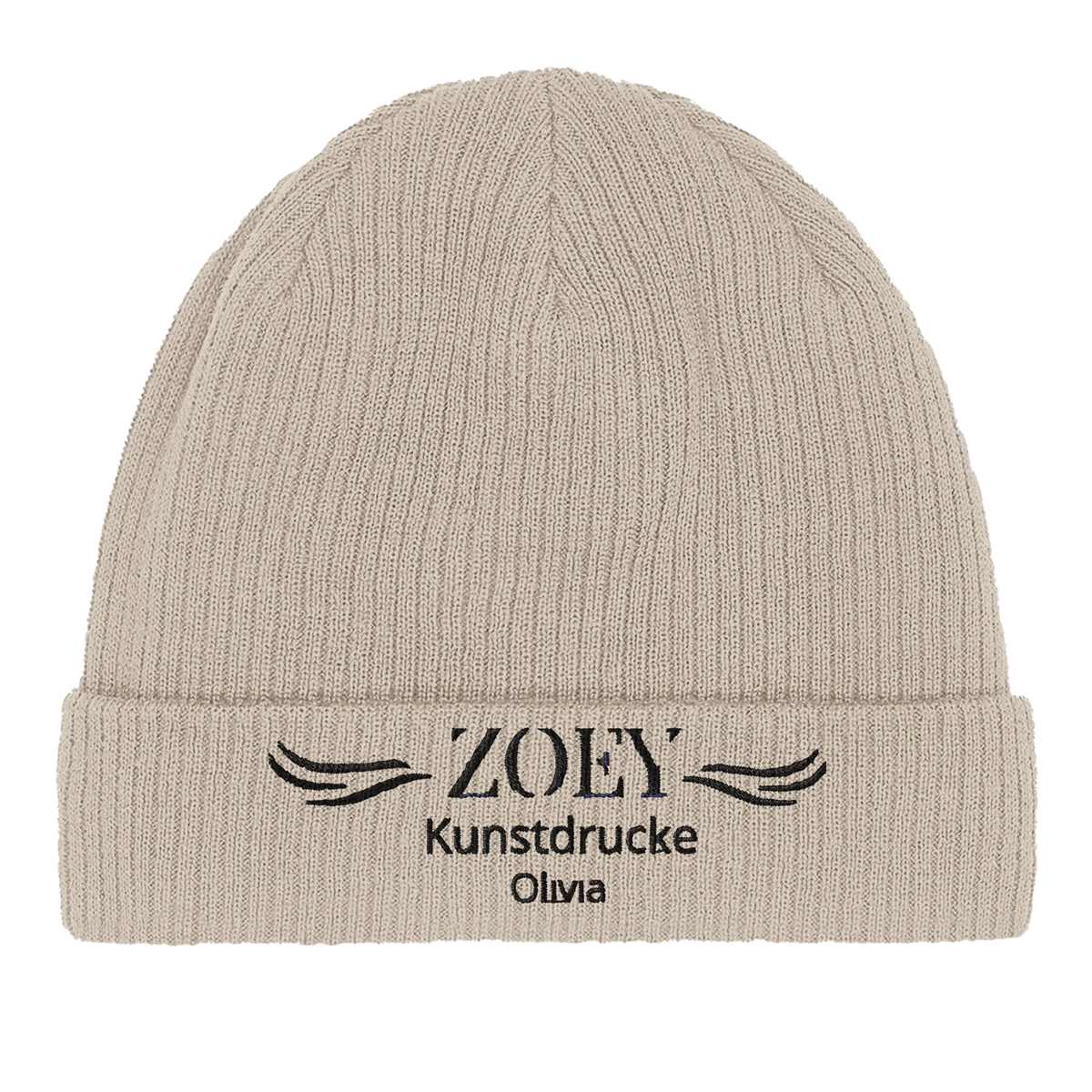 Beechfield Organic Cotton Beanie – Nachhaltige Bio-Mütze – personalisierbares Produkt mit individuellem Motiv