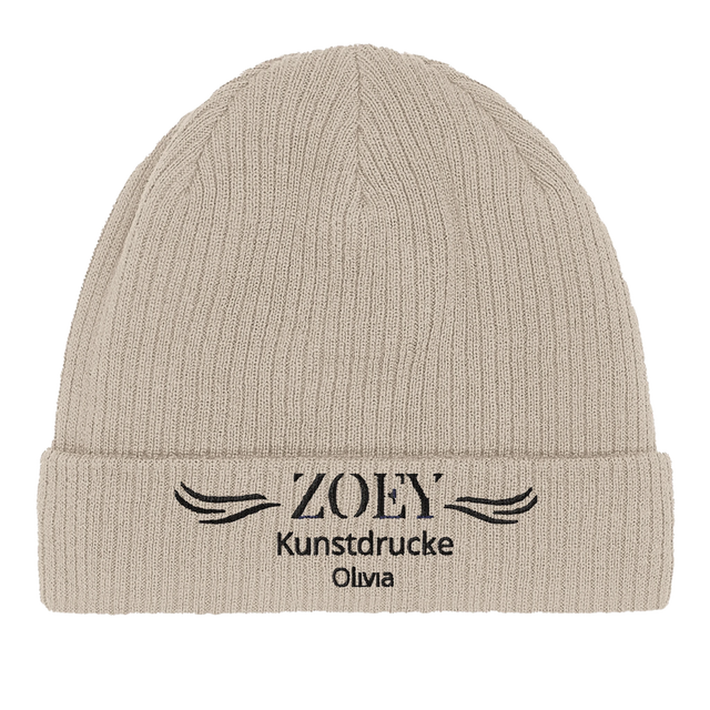Beechfield Organic Cotton Beanie – Nachhaltige Bio-Mütze – personalisierbares Produkt mit individuellem Motiv