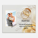 Stimmungsvolle Wandkunst für stilvolle Räume. perfekte Geschenkidee Hochzeit - Leinwanddruck personalisierbar: zeitlos und harmonisch. Eine besondere Bereicherung für jeden Raum.