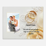 perfekte Geschenkidee Hochzeit - Leinwanddruck personalisierbar – bedruckte Leinwand mit klassischer Bildwirkung
