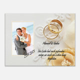 perfekte Geschenkidee Hochzeit - Leinwanddruck personalisierbar – bedruckte Leinwand mit klassischer Bildwirkung