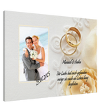 Stimmungsvolle Wandkunst für stilvolle Räume. perfekte Geschenkidee Hochzeit - Leinwanddruck personalisierbar: zeitlos und harmonisch. Eine besondere Bereicherung für jeden Raum.