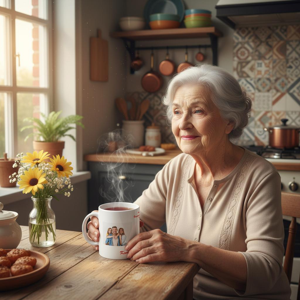 Personalisierbare Kaffeetasse für omas – Ein Geschenk, das Herzen verbindet – bedruckte Fototasse mit individuell wählbarem Motiv