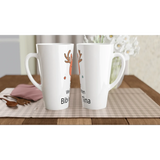 Personalisierbare Weihnachtstasse mit 17 oz ca 480 Ml mit Weihnachtsmotiv personalisierbar – weiße Fototasse aus Keramik für Kaffee oder Tee
