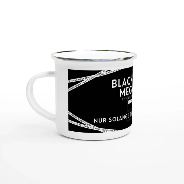 Personalisierbarer Emaille-Becher | Ideal für Camping und Reisen Black Friday Spezial 25 % – personalisierbare Keramiktasse mit individuellem Motiv