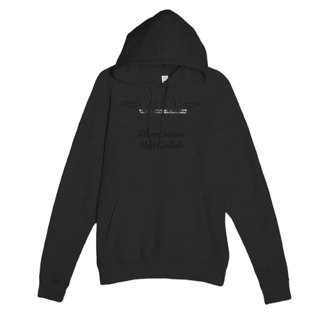 Stimmungsvolle Wandkunst für stilvolle Räume. Premium Unisex Personalisierbarer Mid-Weight Hoodie | Laneseven LS13001: zeitlos und harmonisch. Schlicht, elegant und wirkungsvoll.