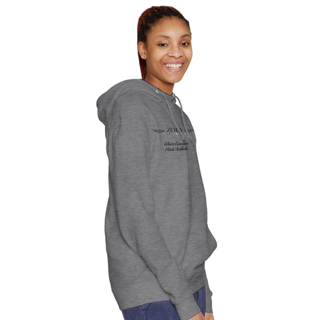 Dekoration mit Charakter. Premium Unisex Personalisierbarer Mid-Weight Hoodie | Laneseven LS13001: zeitlos und harmonisch. Eine besondere Bereicherung für jeden Raum.