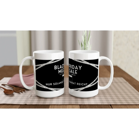 Personalisiert bedruckte Tasse – Keramik, spülmaschinenfest & lebendig Black Friday Spezial – weiße Fototasse aus Keramik für Kaffee oder Tee