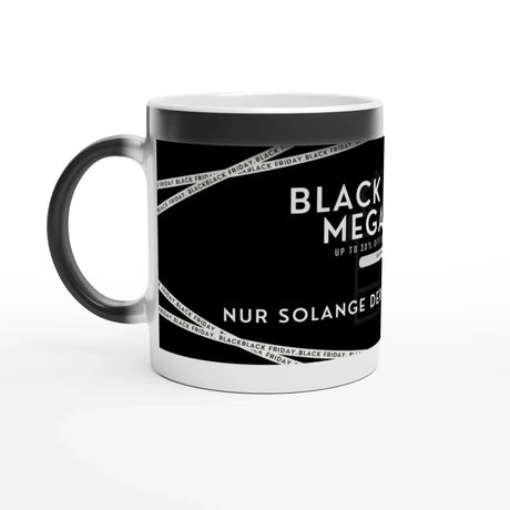 Personalisiert bedruckte Tasse – Magischer Farbwechsel 12 oz ≈ 355 ml Black Friday Spezial – personalisierbare Keramiktasse mit individuellem Motiv