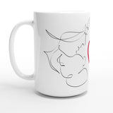 Dekoration mit Charakter. Personalisierte Keramiktasse (450 ml) – Perfektes Geschenk zum Muttertag💕: zeitlos und harmonisch. Schlicht, elegant und wirkungsvoll.