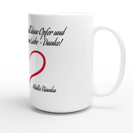 Stimmungsvolle Wandkunst für stilvolle Räume. Personalisierte Keramiktasse (450 ml) – Perfektes Geschenk zum Muttertag💕: zeitlos und harmonisch. Schlicht, elegant und wirkungsvoll.