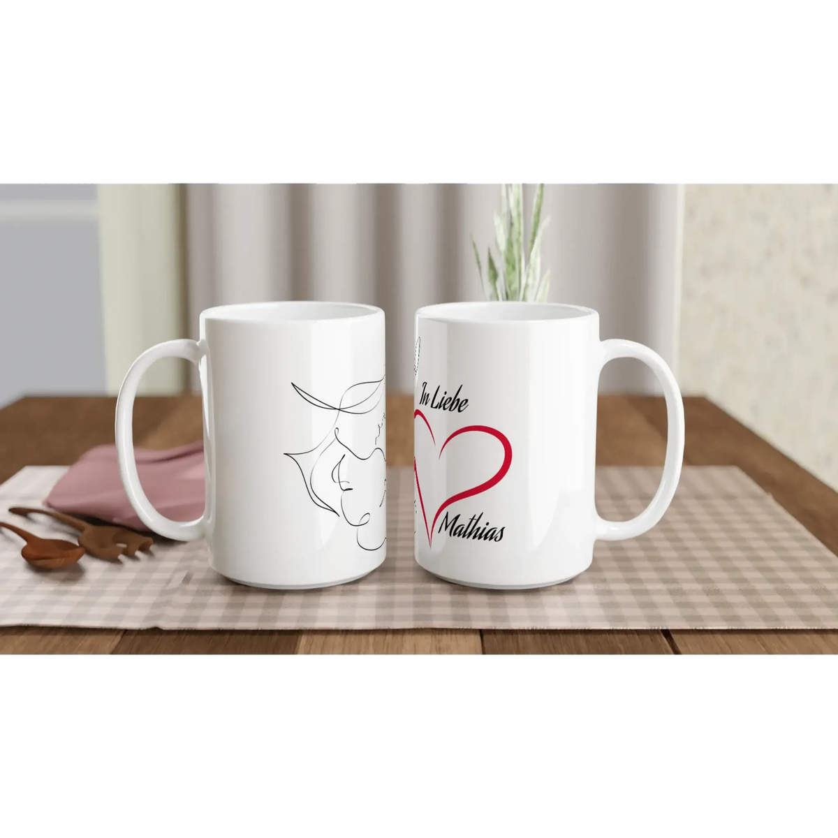 Personalisierte Keramiktasse (450 ml) – Perfektes Geschenk zum Muttertag – Tasse aus Keramik mit persönlichem Motivdruck