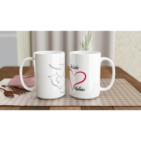 Personalisierte Keramiktasse (450 ml) – Perfektes Geschenk zum Muttertag – Tasse aus Keramik mit persönlichem Motivdruck