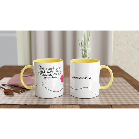 Dekoration mit Charakter. personalisierte Tasse: für stilvolle Raumgestaltung. Eine besondere Bereicherung für jeden Raum.