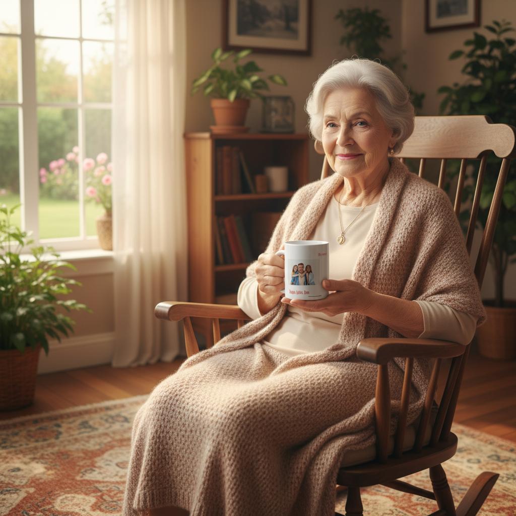 Personalisierbare Keramiktasse - Liebevolle Tasse für Oma - 11oz – personalisierte Keramiktasse als persönliche Geschenkidee