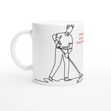 Tasse mit Foto – Weiße Keramikkaffeetasse Raumpfleger – personalisierbare Keramiktasse mit individuellem Motiv