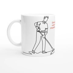 Tasse mit Foto – Weiße Keramikkaffeetasse Raumpfleger – personalisierbare Keramiktasse mit individuellem Motiv