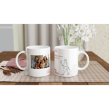 Dekoration mit Charakter. Personalized Cleaning Lady Gift Mug – Custom Ceramic 11oz with Colored Accents: zeitlos und harmonisch. Schlicht, elegant und wirkungsvoll.