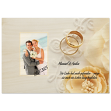 Persönliches Geschenk zur Hochzeit Holzdruck in 2 Stärken – Holzbild mit hochwertigem Motivdruck