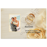 Persönliches Geschenk zur Hochzeit Holzdruck in 2 Stärken – bedruckte Birkenholzplatte als dekoratives Wandbild