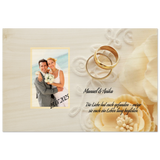 Persönliches Geschenk zur Hochzeit Holzdruck in 2 Stärken – Kunstdruck auf Birkenholz mit hochwertiger Druckwirkung