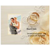 Persönliches Geschenk zur Hochzeit Holzdruck in 2 Stärken – Birkenholz-Kunstdruck für natürliche Raumgestaltung