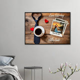 Poster auf mattem Papier und Holzrahmen in Museumsqualität – Holzbild mit hochwertigem Motivdruck