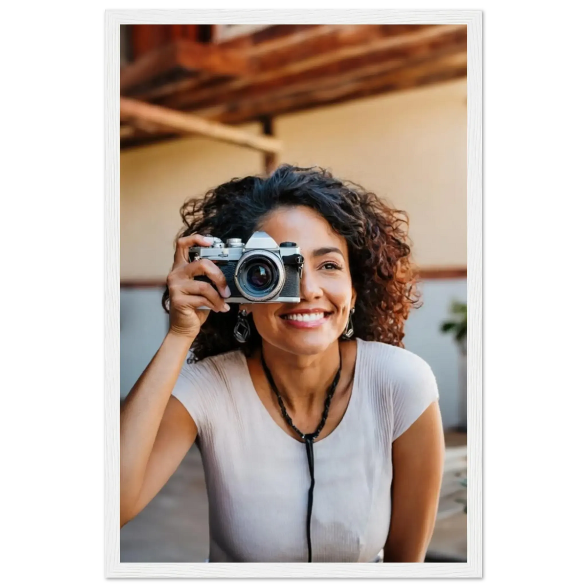 Personalisierbares Holzrahmen-Poster – Elegantes individuelles Foto Kunstwerk – bedruckte Holzplatte mit dekorativer Bildwirkung
