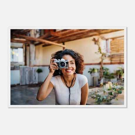 Personalisierbares Holzrahmen-Poster – Elegantes individuelles Foto Kunstwerk – Wandbild auf Holz mit individuell gewähltem Motiv