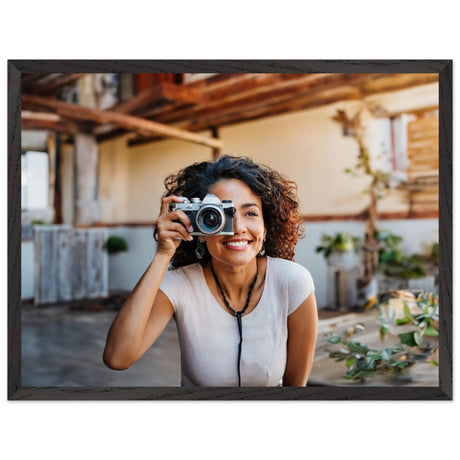 Premium Wooden Framed Poster With Premium Matte Paper – Fotoposter mit detailreichem Druckmotiv