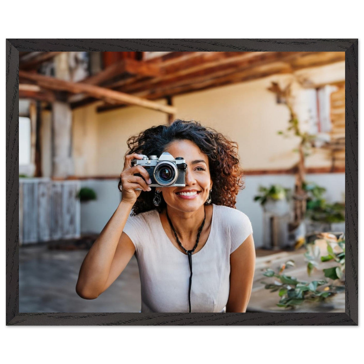 Premium Wooden Framed Poster With Premium Matte Paper – Kunstdruck auf Posterpapier mit hochwertiger Druckwirkung