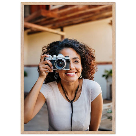Premium Wooden Framed Poster With Premium Matte Paper – Fotoposter mit detailreichem Druckmotiv