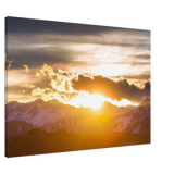 Hochwertiger Kunstdrucke auf Leinwand - Bild Sonnenaufgang – Kunstdruck auf Leinwand mit Holzkeilrahmen