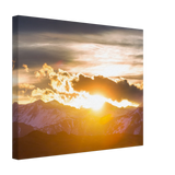 Dekoration mit Charakter. Hochwertiger Kunstdrucke auf Leinwand -  Sonnenaufgang: zeitlos und harmonisch. Schlicht, elegant und wirkungsvoll.