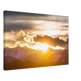 Dekoration mit Charakter. Hochwertiger Kunstdrucke auf Leinwand -  Sonnenaufgang: zeitlos und harmonisch. Eine besondere Bereicherung für jeden Raum.