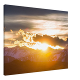 Hochwertiger Kunstdrucke auf Leinwand - Bild Sonnenaufgang – Wandbild auf Leinwand mit individuell gewähltem Motiv
