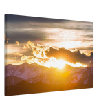 Hochwertiger Kunstdrucke auf Leinwand - Bild Sonnenaufgang – Leinwand-Wandbild mit hochwertiger Druckgestaltung