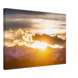 Hochwertiger Kunstdrucke auf Leinwand - Bild Sonnenaufgang – Kunstdruck auf Leinwand mit Holzkeilrahmen