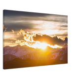 Hochwertiger Kunstdrucke auf Leinwand - Bild Sonnenaufgang – Leinwand-Kunstdruck als dekorative Wandgestaltung