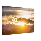 Dekoration mit Charakter. Hochwertiger Kunstdrucke auf Leinwand -  Sonnenaufgang: zeitlos und harmonisch. Schlicht, elegant und wirkungsvoll.