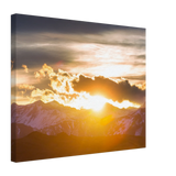 Hochwertiger Kunstdrucke auf Leinwand - Bild Sonnenaufgang – Leinwand-Kunstdruck für dekorative Raumgestaltung