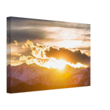 Dekoration mit Charakter. Hochwertiger Kunstdrucke auf Leinwand -  Sonnenaufgang: zeitlos und harmonisch. Schlicht, elegant und wirkungsvoll.