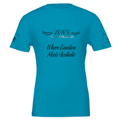 Premium Unisex Crewneck T-shirt | Bella + Canvas 3001 – Wandbild auf Leinwand mit individuell gewähltem Motiv