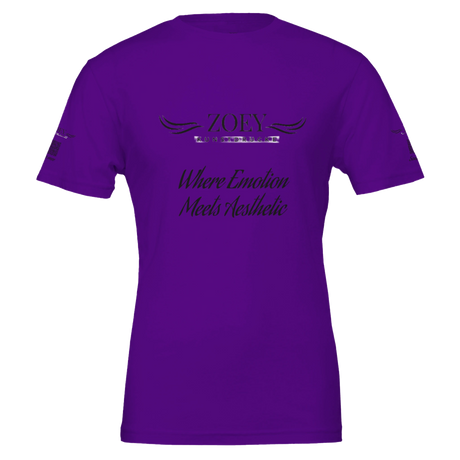 Premium Unisex Crewneck T-shirt | Bella + Canvas 3001 – Kunstdruck auf Leinwand mit Holzkeilrahmen